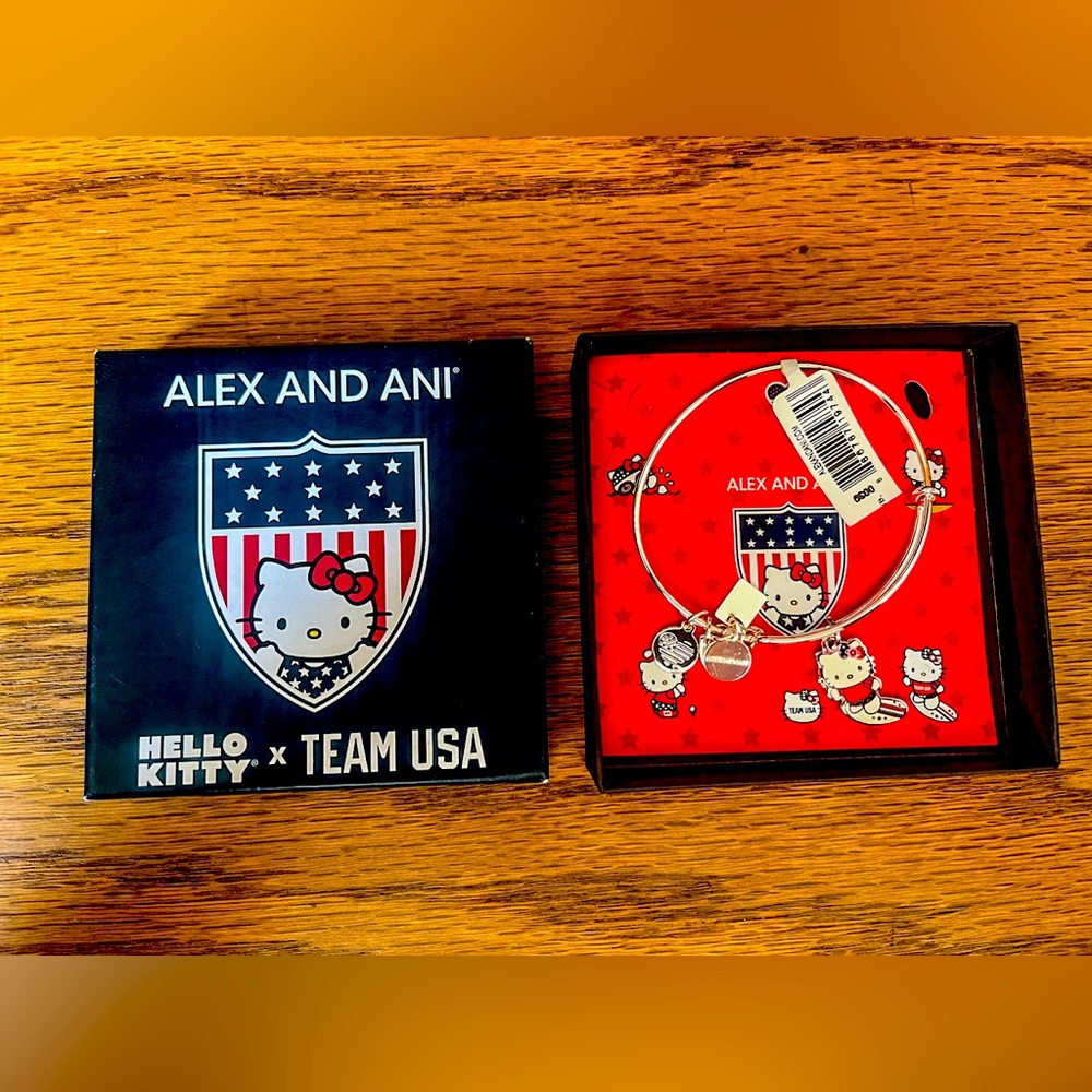 Brand New Alex & Ani Hello Kitty Team USA Olympic Surfer Bangle